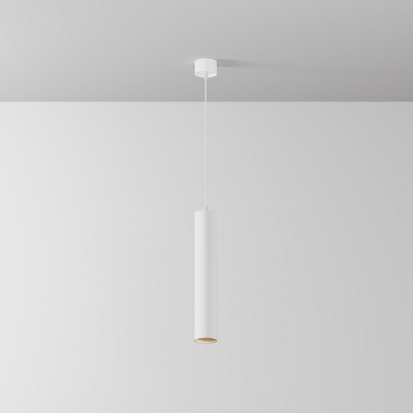 Lampa wisząca Focus LED biała Maytoni - nowoczesny design