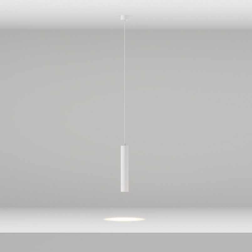 Lampa wisząca Focus LED biała Maytoni - nowoczesny design
