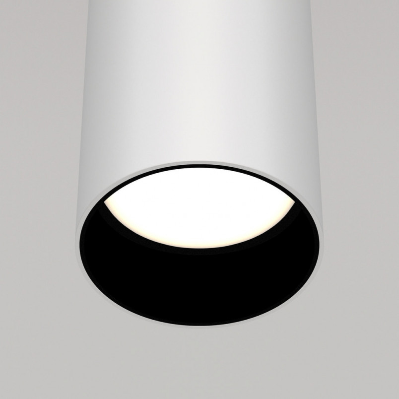 Lampa wisząca tuba Focus biała Maytoni | Sklep z lampami