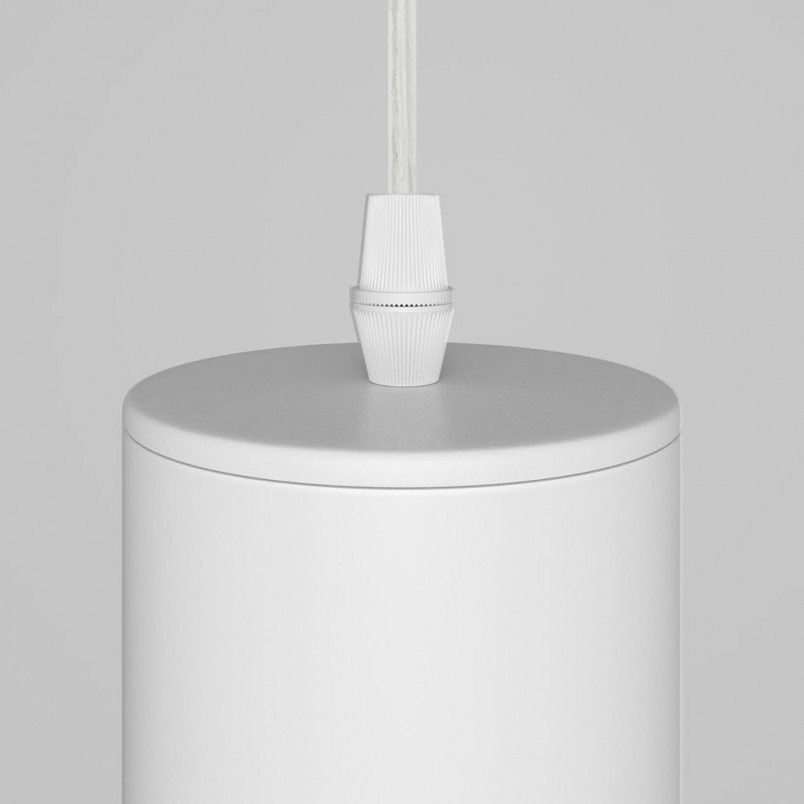 Lampa wisząca tuba Focus biała Maytoni | Sklep z lampami