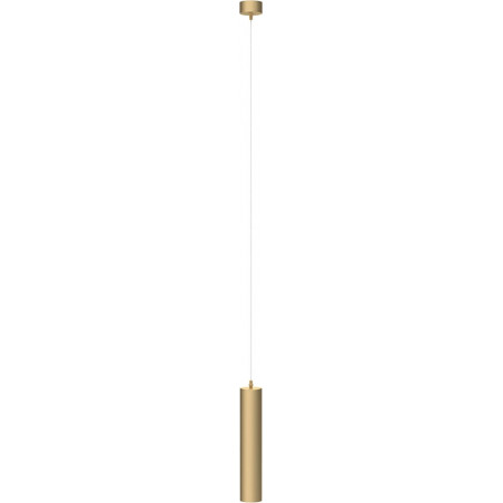 Lampa wisząca Focus Maytoni - Złota tuba GU10 | Sklep z lampami