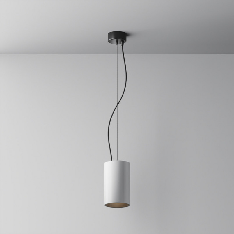 Lampa wisząca tuba Efir biała Maytoni | Nowoczesny design