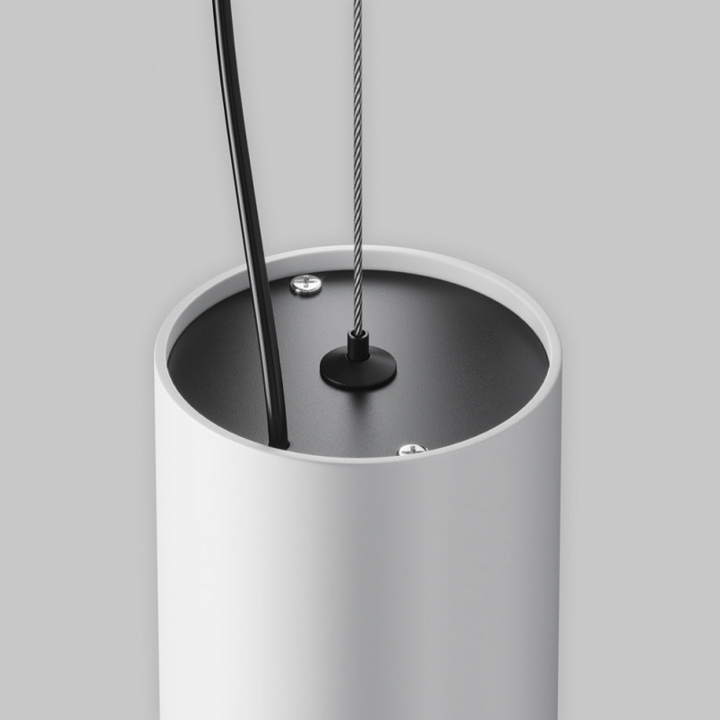 Lampa wisząca tuba Efir biała Maytoni | Nowoczesny design