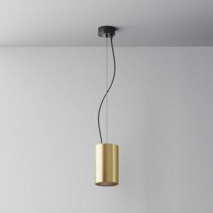 Lampa wisząca Efir Maytoni - Złota tuba LED | Sklep z lampami