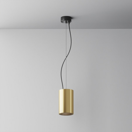 Lampa wisząca Efir Maytoni - Złota tuba LED | Sklep z lampami