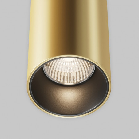 Lampa wisząca Efir Maytoni - Złota tuba LED | Sklep z lampami