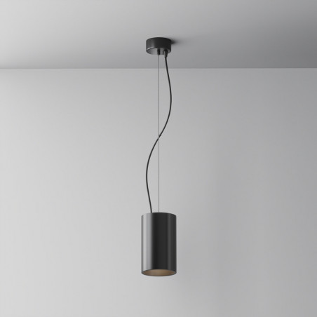Lampa wisząca tuba Efir czarna Maytoni | Nowoczesny design