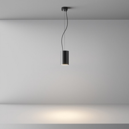 Lampa wisząca tuba Efir czarna Maytoni | Nowoczesny design