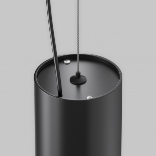 Lampa wisząca tuba Efir czarna Maytoni | Nowoczesny design