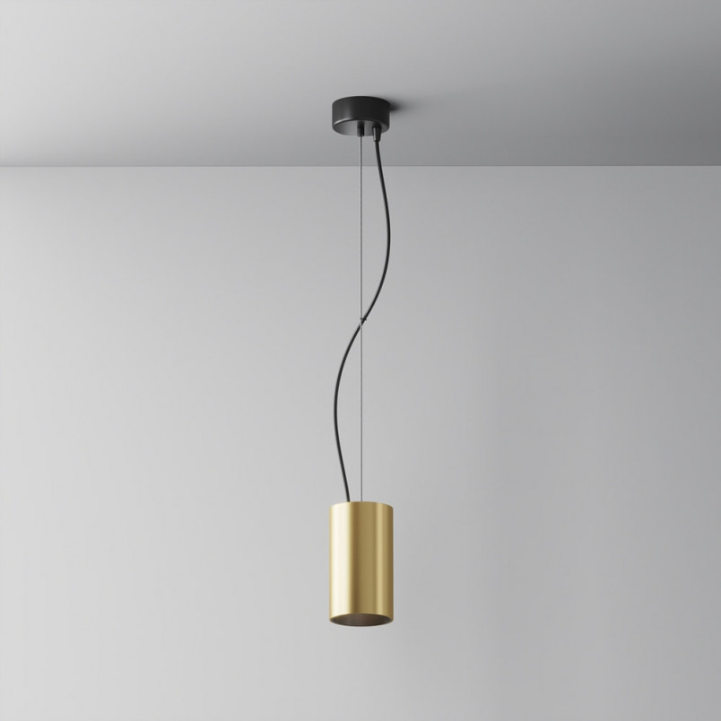 Lampa wisząca tuba Efir Maytoni - matowe złoto | Sklep z lampami