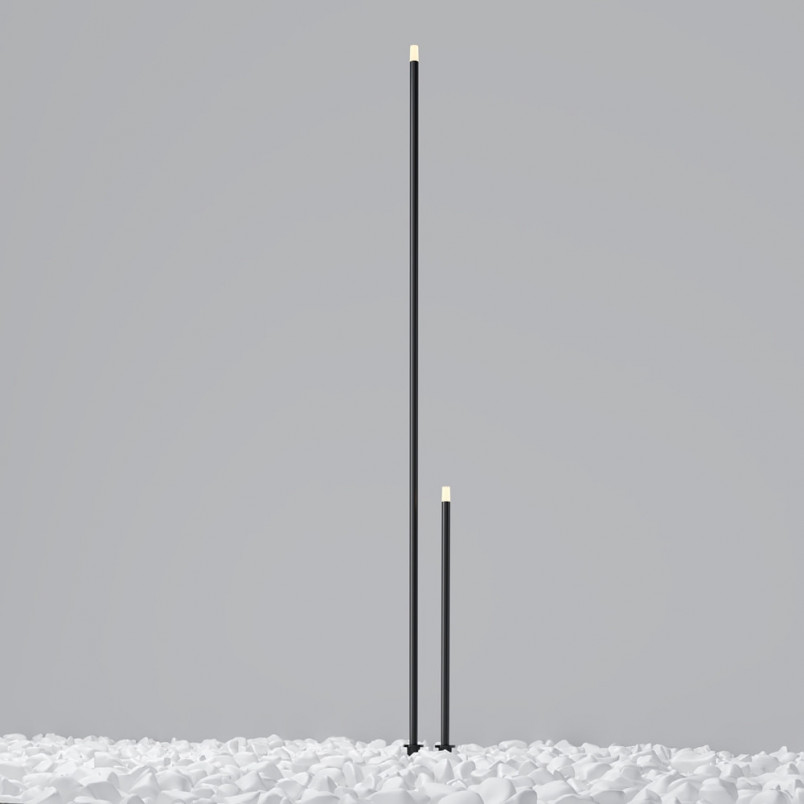 Słupek ogrodowy Spear LED Maytoni - Grafitowy, 80cm - Sklep z lampami