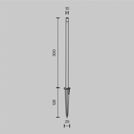 Słupek ogrodowy Spear LED Maytoni - Nowoczesne oświetlenie