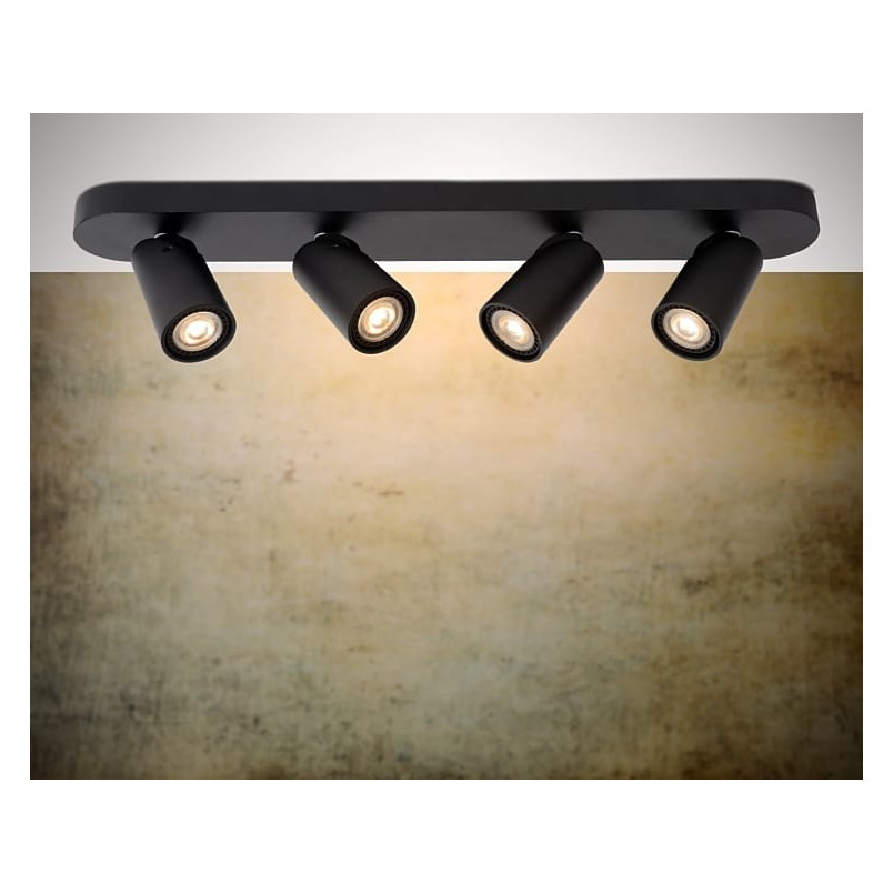 Reflektor sufitowy Xyrus IV LED czarny | Lucide