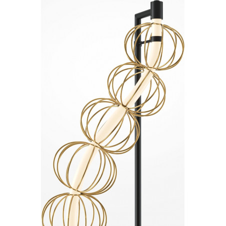 Lampa podłogowa złota Maytoni Golden Cage LED - Glamour i styl!