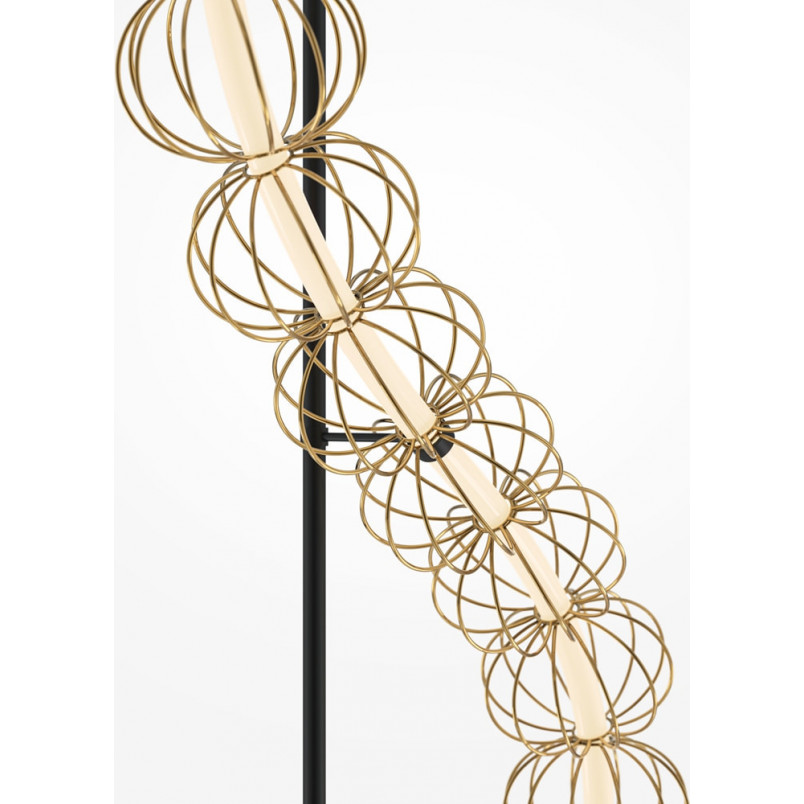 Lampa podłogowa złota Maytoni Golden Cage LED - Glamour i styl!