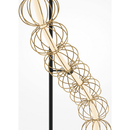 Lampa podłogowa złota Maytoni Golden Cage LED - Glamour i styl!