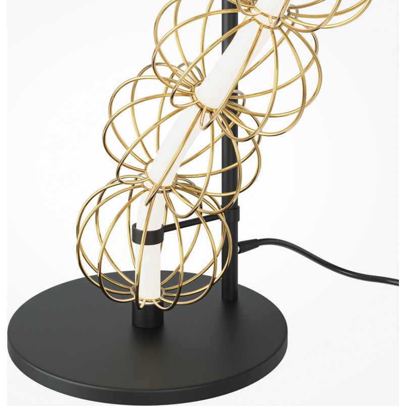 Lampa podłogowa złota Maytoni Golden Cage LED - Glamour i styl!