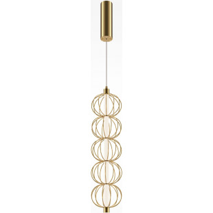 Lampa wisząca Golden Cage Maytoni - Złota, LED, Glamour