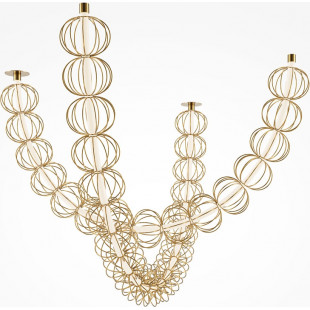Lampa wisząca Golden Cage Maytoni | Złota, LED, Glamour