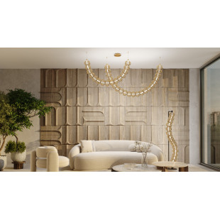 Lampa wisząca Golden Cage Maytoni | Złota, LED, Glamour