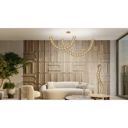 Lampa wisząca Golden Cage Maytoni | Złota, LED, Glamour