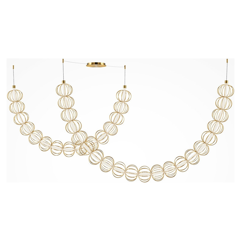 Lampa wisząca Golden Cage Maytoni | Złota, LED, Glamour