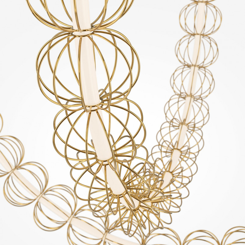 Lampa wisząca Golden Cage Maytoni | Złota, LED, Glamour