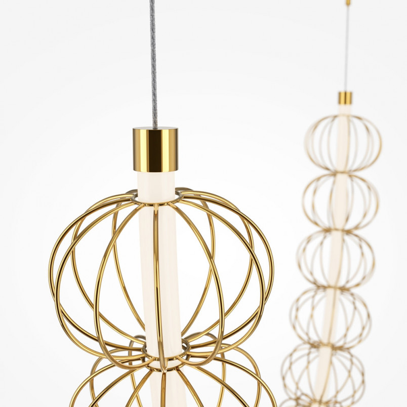 Lampa wisząca Golden Cage Maytoni | Złota, LED, Glamour