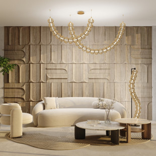 Lampa wisząca Golden Cage Maytoni | Złota, LED, Glamour