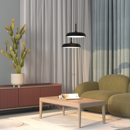 Lampa wisząca Gerhard LED czarna Maytoni | 40cm