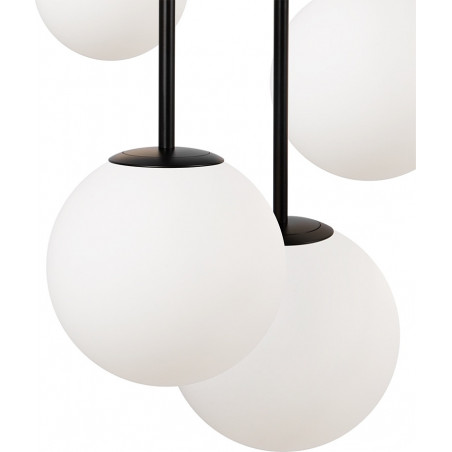 Lampa wisząca Maytoni Basic Form - 5 kuli, biało-czarna | Sklep z lampami