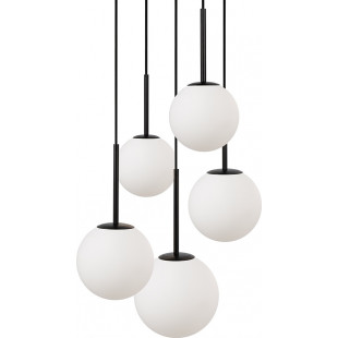 Lampa wisząca Maytoni Basic Form - 5 kuli, biało-czarna | Sklep z lampami