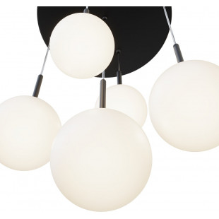Lampa wisząca Maytoni Basic Form - 5 kuli, biało-czarna | Sklep z lampami