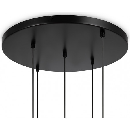 Lampa wisząca Maytoni Basic Form - 5 kuli, biało-czarna | Sklep z lampami