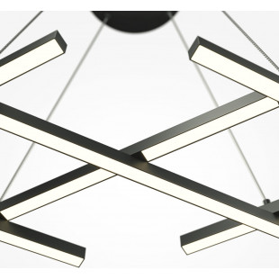 Lampa wisząca Halo LED czarna Maytoni | Nowoczesny design