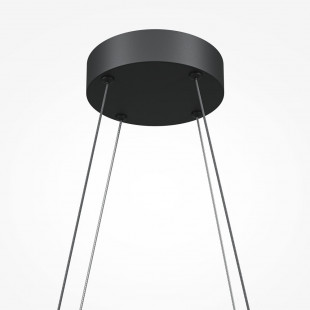 Lampa wisząca Halo LED czarna Maytoni | Nowoczesny design