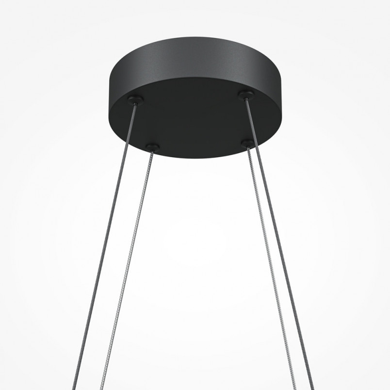 Lampa wisząca Halo LED czarna Maytoni | Nowoczesny design