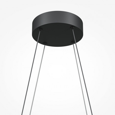 Lampa wisząca Halo LED czarna Maytoni | Nowoczesny design