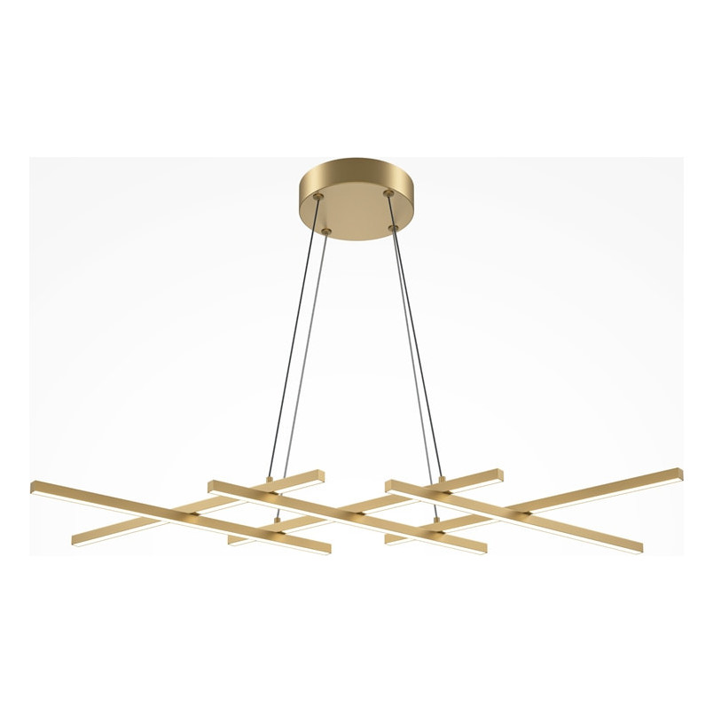 Lampa wisząca Halo LED Maytoni | Nowoczesny design, mosiężny akcent