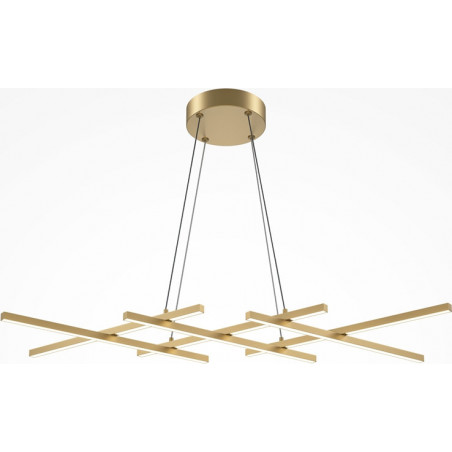 Lampa wisząca Halo LED Maytoni | Nowoczesny design, mosiężny akcent