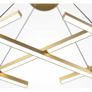 Lampa wisząca Halo LED Maytoni | Nowoczesny design, mosiężny akcent