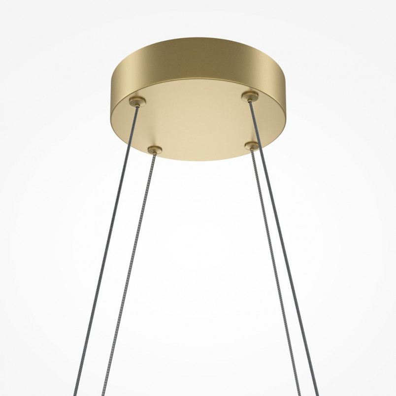 Lampa wisząca Halo LED Maytoni | Nowoczesny design, mosiężny akcent