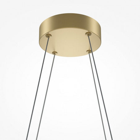 Lampa wisząca Halo LED Maytoni | Nowoczesny design, mosiężny akcent