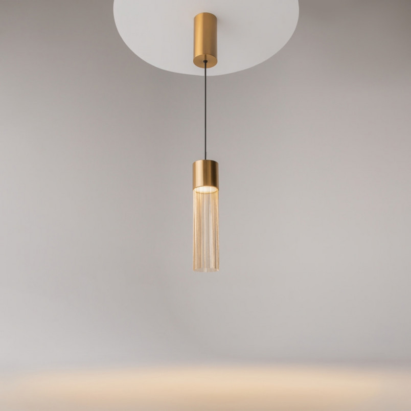 Lampa wisząca Imaginary Maytoni: Złoty glamour LED | Sklep z lampami