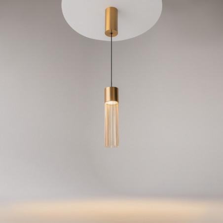 Lampa wisząca Imaginary Maytoni: Złoty glamour LED | Sklep z lampami