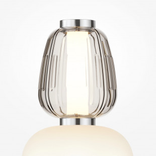 Lampa podłogowa szklana glamour Pattern chrom Maytoni