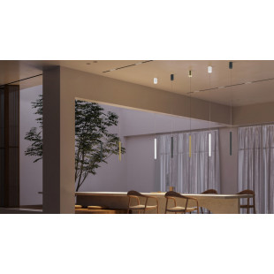 Lampa wisząca czarna Maytoni Pro Base LED | Minimalistyczny design