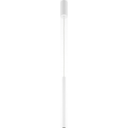 Lampa wisząca tuba biała Maytoni Pro Base LED - Minimalizm i styl