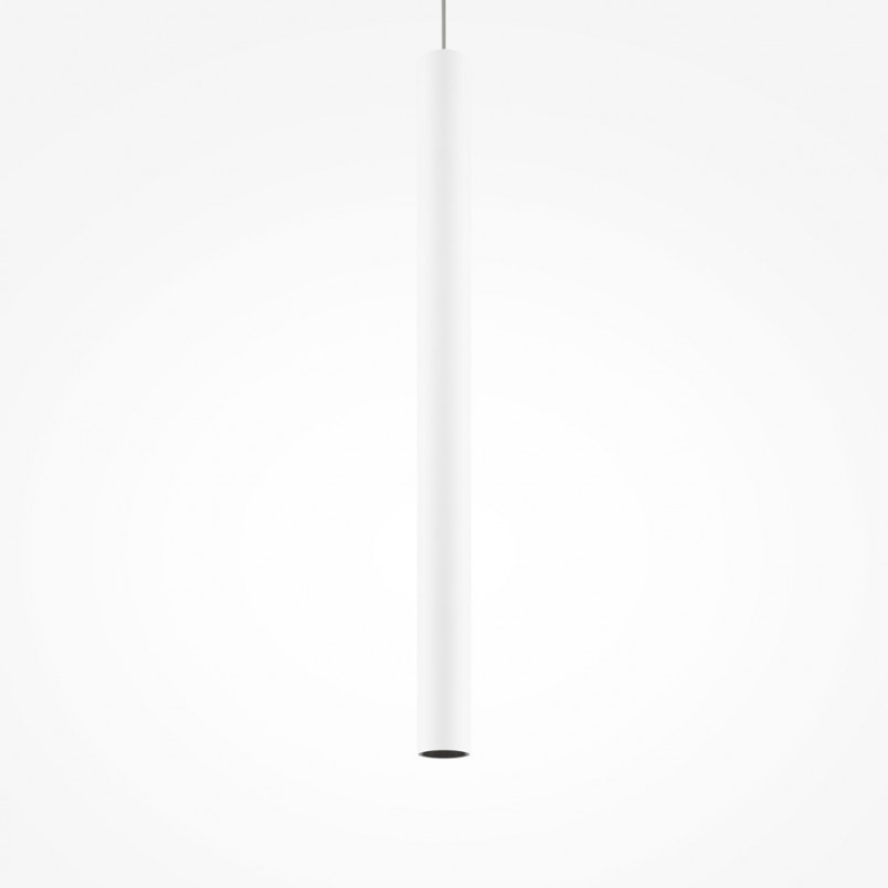 Lampa wisząca tuba biała Maytoni Pro Base LED - Minimalizm i styl
