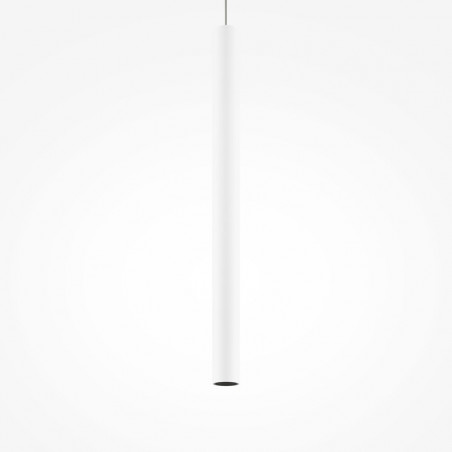 Lampa wisząca tuba biała Maytoni Pro Base LED - Minimalizm i styl
